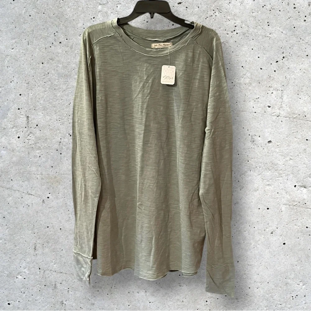 NWT Free People Arden Long Sleeve Tee